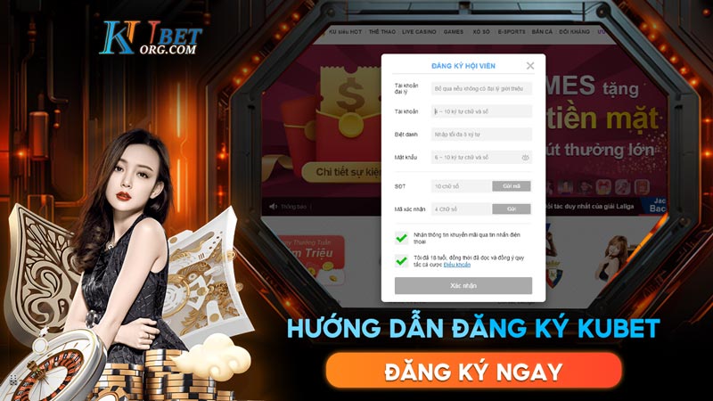 Chia sẻ cách đăng ký KUBET, tài khoản KU Casino đơn giản nhất