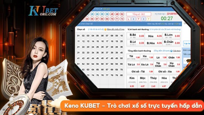 Keno KUBET - Trò chơi xổ số trực tuyến hấp dẫn nhất 2024